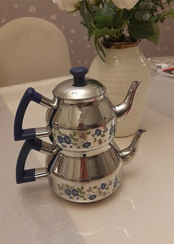 Özkent Marka Marmaris Desen Mini Çaydanlık - Görsel 3