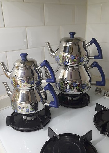 Özkent Marka Marmaris Desen Mini Çaydanlık - Görsel 4