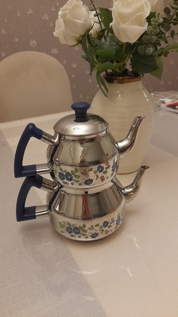 Özkent Marka Marmaris Desen Mini Çaydanlık - Görsel 3