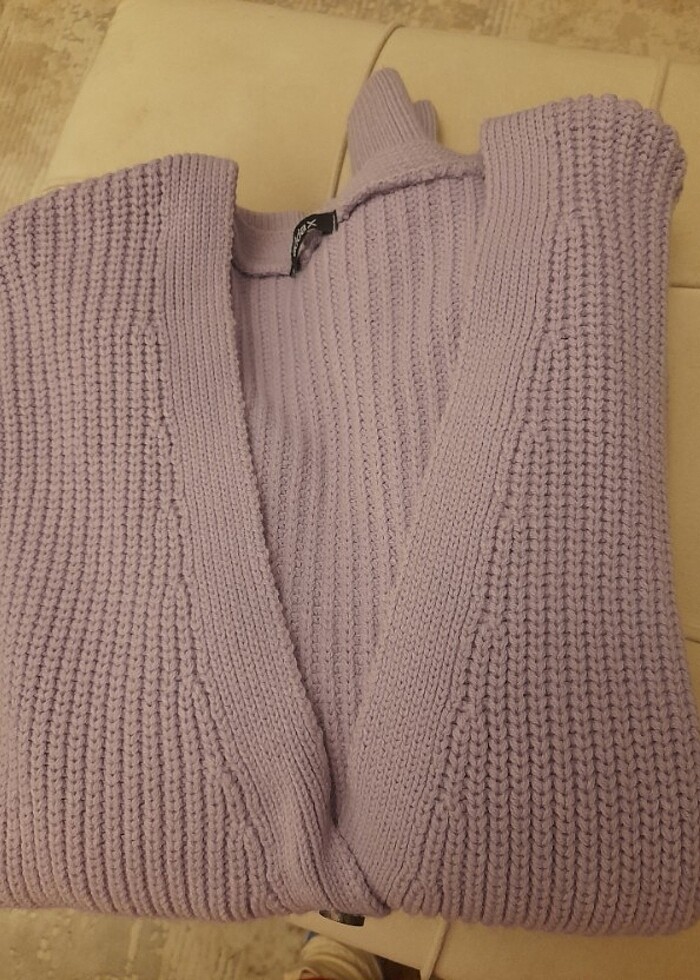 Addax lila renk hırka - Görsel 2