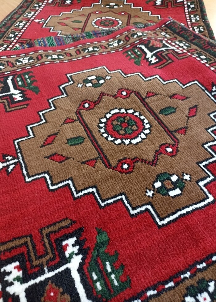 VİNTAGE ART COMPANY/HALI YASTIK -MİNDER KILIFı - Görsel 3