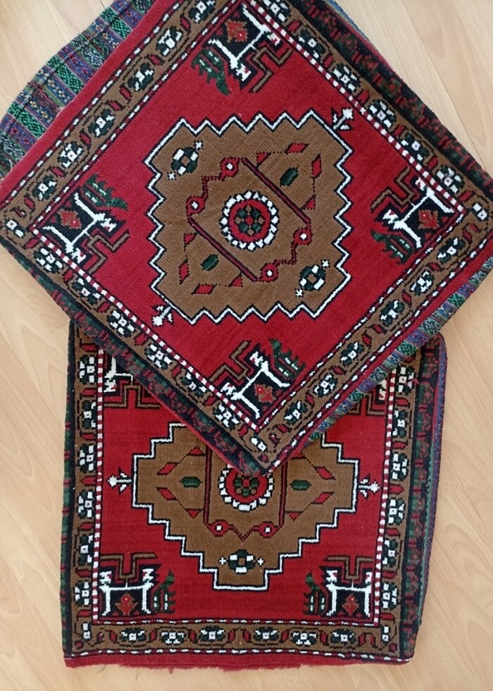 VİNTAGE ART COMPANY/HALI YASTIK -MİNDER KILIFı - Görsel 4