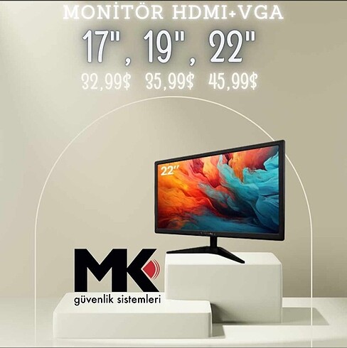 Goldcam 17-19-22 inc monitör