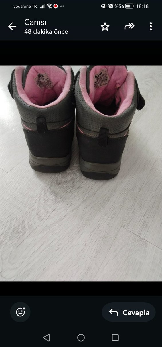 Vicco Kız Çocuk Gri-Pembe Spor Bot - Görsel 2