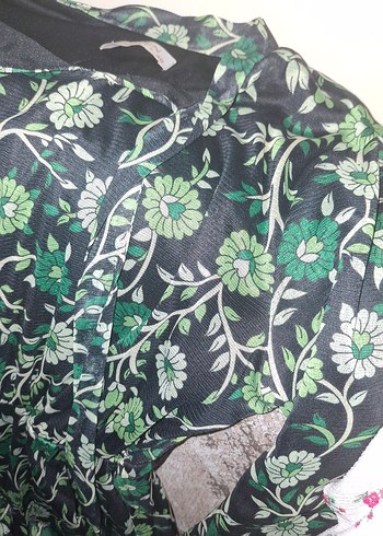 Çiçek Desenli Uzun Bohem Elbise - Görsel 2