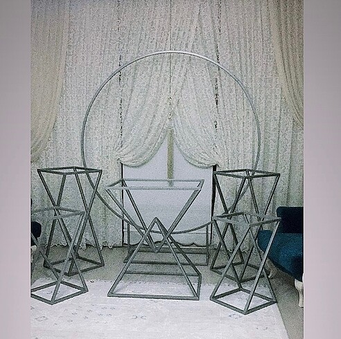  6 parça metal organizasyon set