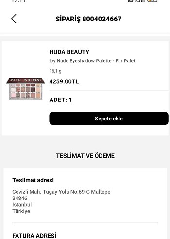 HUDA BEAUTY Icy Nude Far Paleti 16,1g