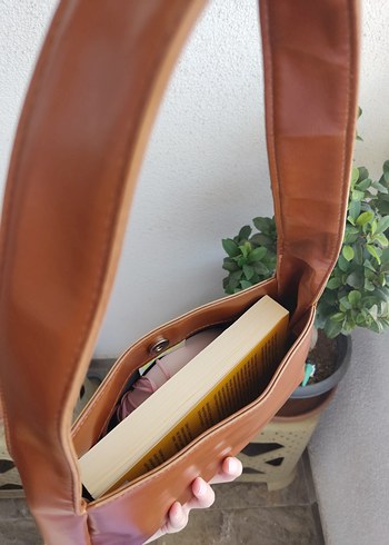 Kahve Deri Kadın Omuz Çantası didos Buka bag - Görsel 6
