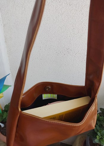 Kahve Deri Kadın Omuz Çantası didos Buka bag - Görsel 5