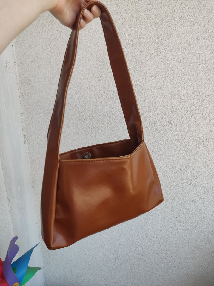 Kahve Deri Kadın Omuz Çantası didos Buka bag - Görsel 3