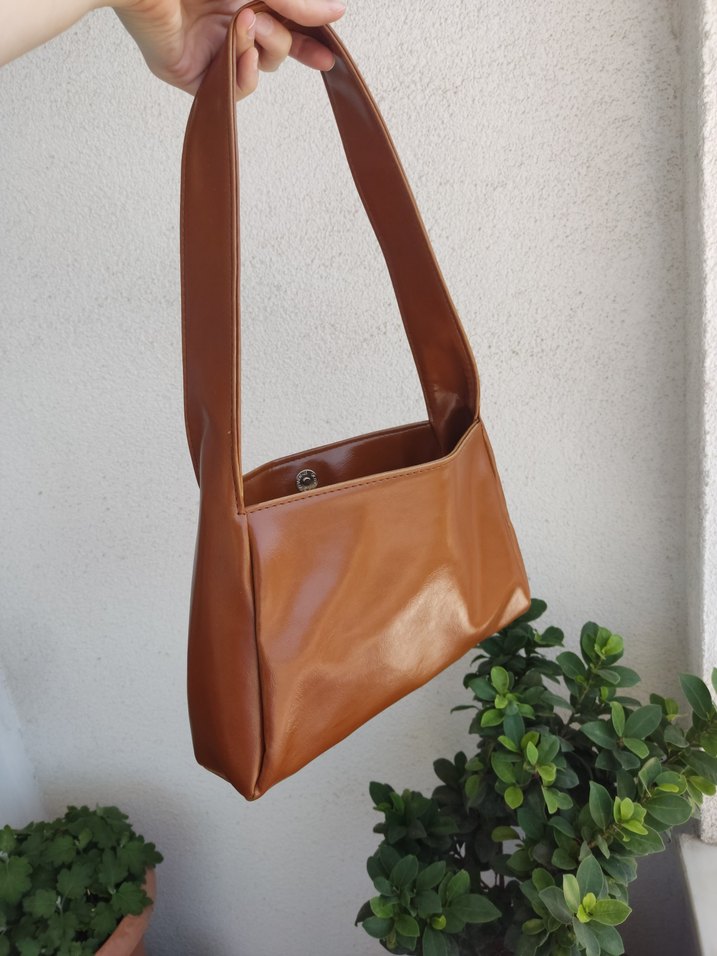 Kahve Deri Kadın Omuz Çantası didos Buka bag - Görsel 2