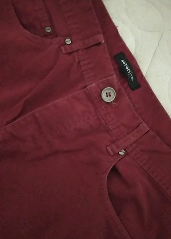 Bordo erkek Pantolon - Görsel 3