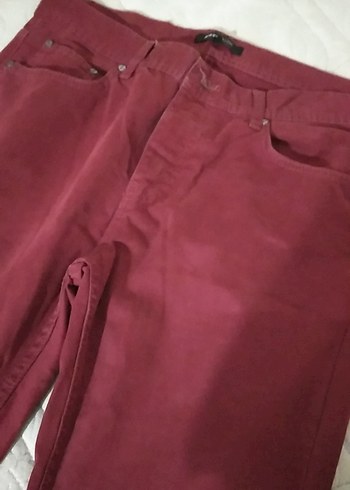 Bordo erkek Pantolon - Görsel 2