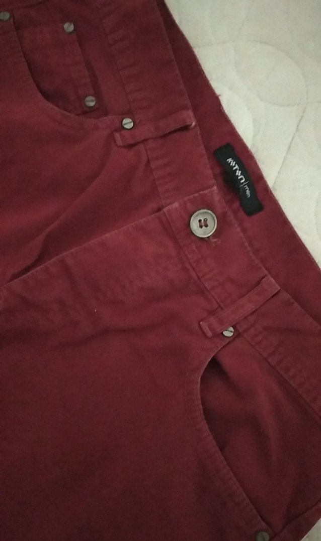 Bordo erkek Pantolon - Görsel 3