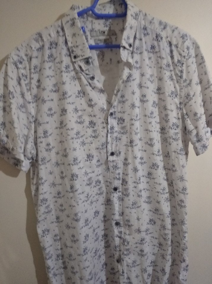 Yazlık Erkek Kısa Kollu Desenli Gömlek - Görsel 2