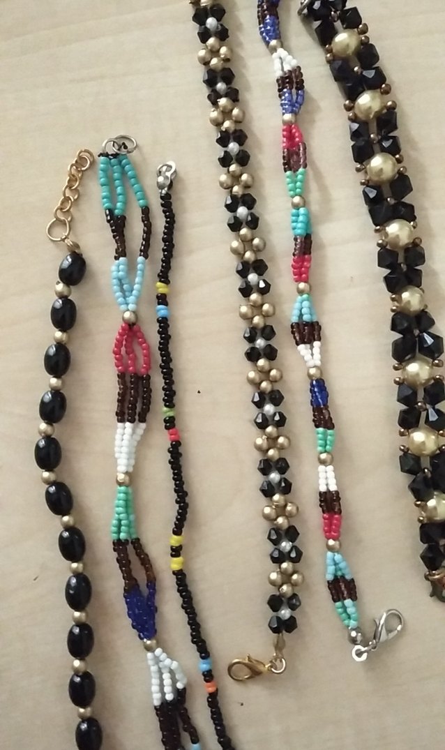 Renkli Boncuklu Bohem Kolye ve bileklik ler - Görsel 2