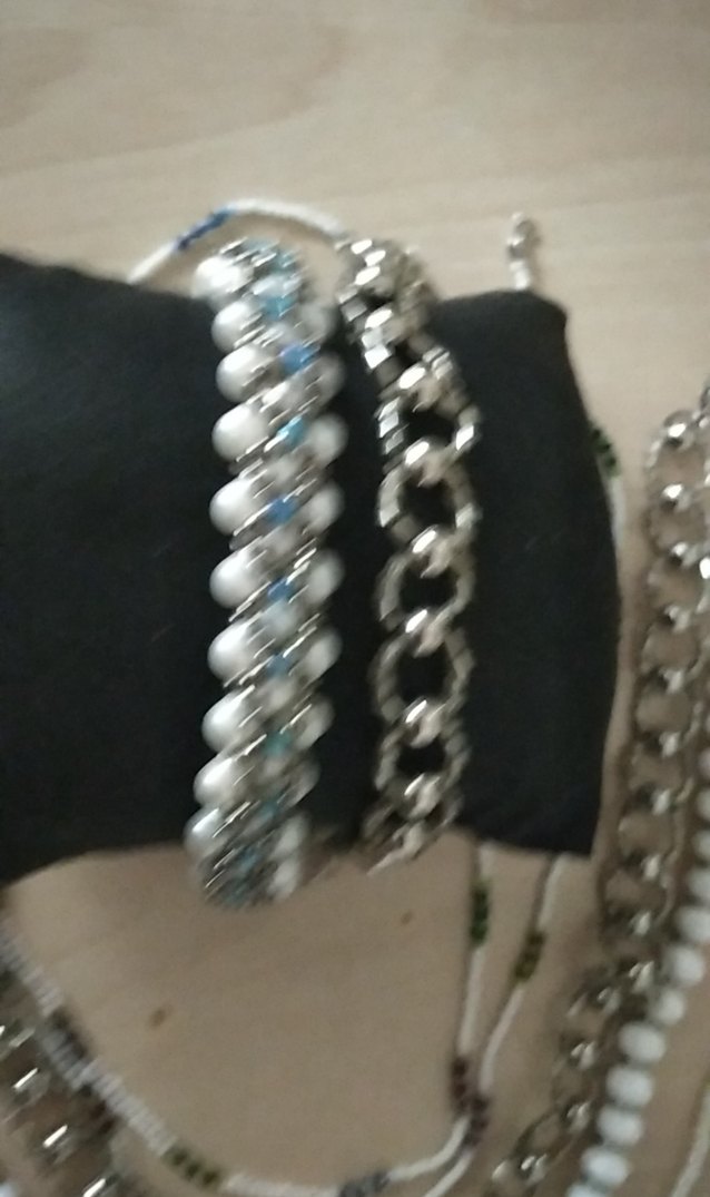 Beyaz Boncuklu Bohem Kadın Kolyesi ve bilekliklr - Görsel 4