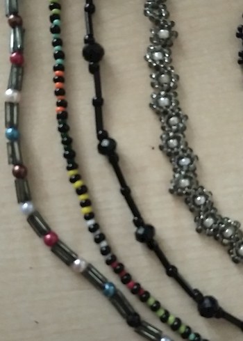 Boncuklu Gotik Kadın Bileklik ve kolyelr - Görsel 3