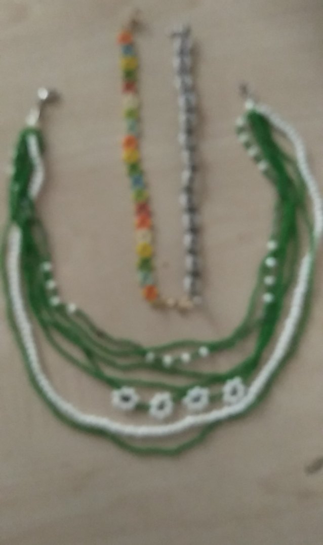 Renkli Boncuklu Bohem Kadın Kolye ve bileklik - Görsel 2