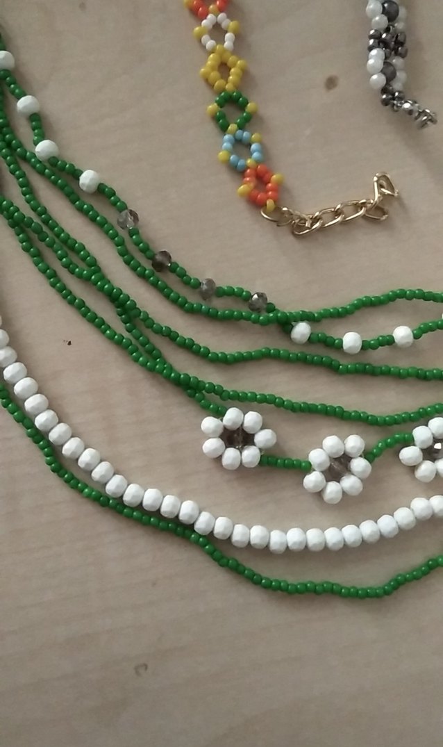 Renkli Boncuklu Bohem Kadın Kolye ve bileklik - Görsel 3