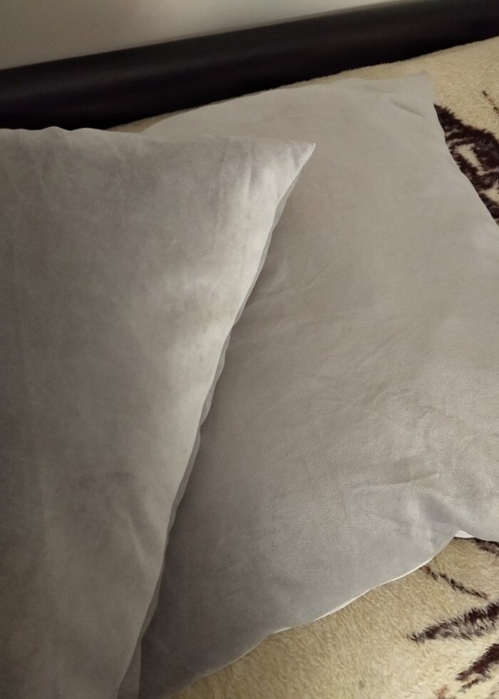 Gri 2adet Büyük minder - Görsel 3