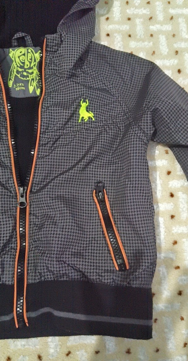 Kapüşonlu Baskılı Erkek Çocuk yagmurluk - Görsel 3