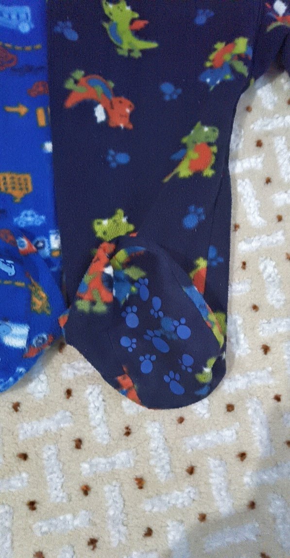 Renkli Baskılı Mavi Bebek Tulum - Görsel 4