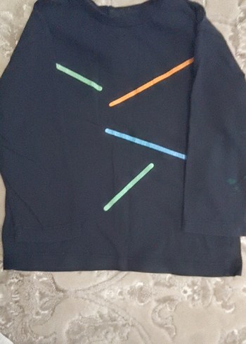 Erkek Çocuk Kahverengi Baskılı  3 adet uzun kollu  tişört - Görsel 3