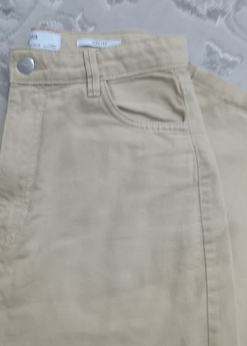 Bej Kadın Regular Fit Pamuklu Jean - Görsel 2