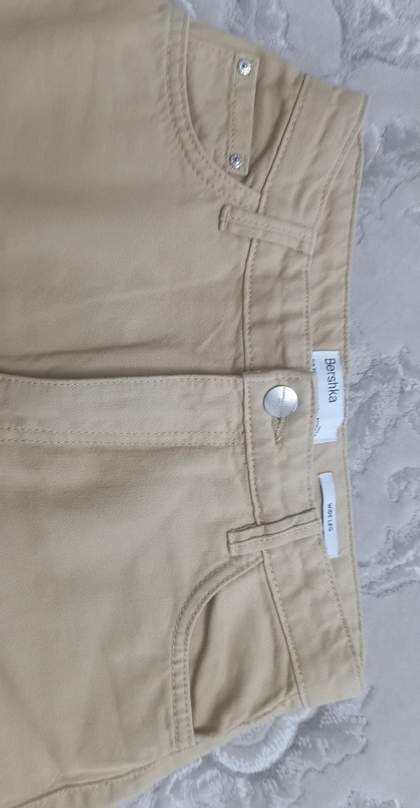 Bej Kadın Regular Fit Pamuklu Jean - Görsel 3