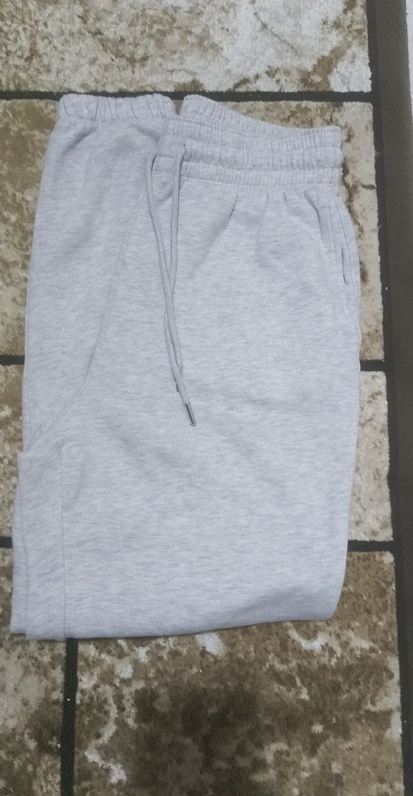 Gri Eşofman Altı Rahat Kesim,2 adet uzun kollu fitilli tişört - Görsel 2