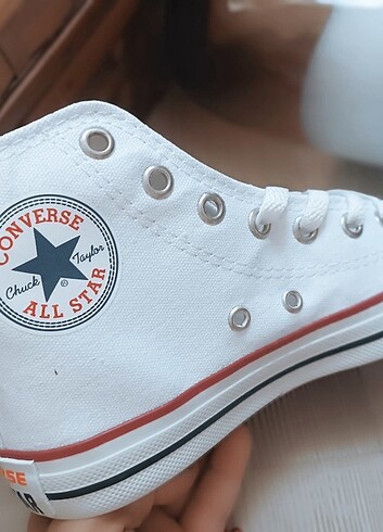 38 Beden beyaz Renk Converse Allstar Unisex Spor Ayakkabi