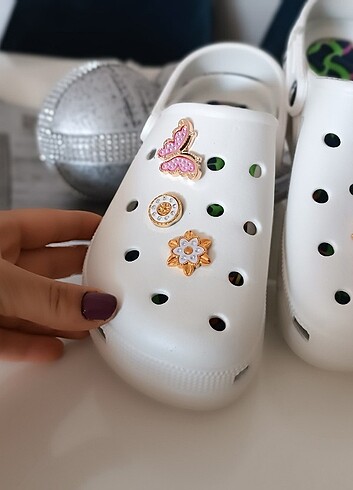 39 Beden beyaz Renk CROCS Masaj Tabanlı Terlik 