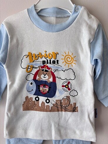 Diğer 68-6M Bebek Tshirt Pantolon Kıyafet