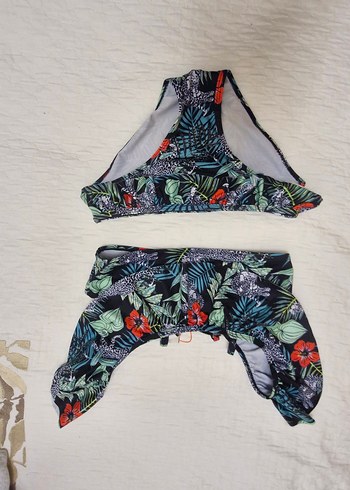 Çiçek Desenli Bohem Mini Bikini Takımı