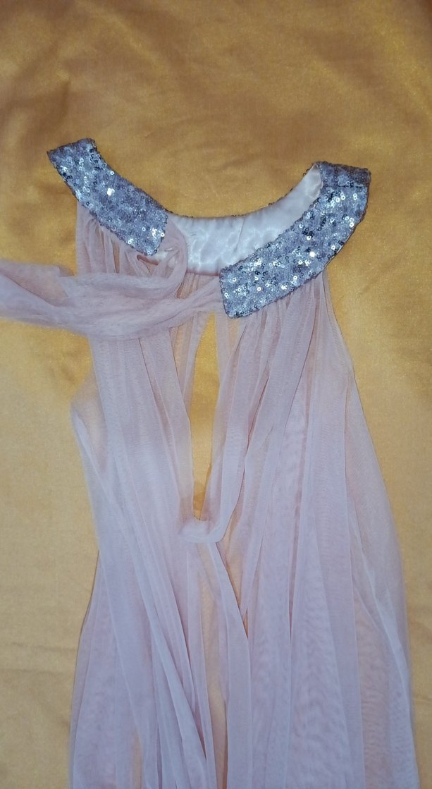 pembe tülden  ELBİSE S M L XL BEDEN - Görsel 3