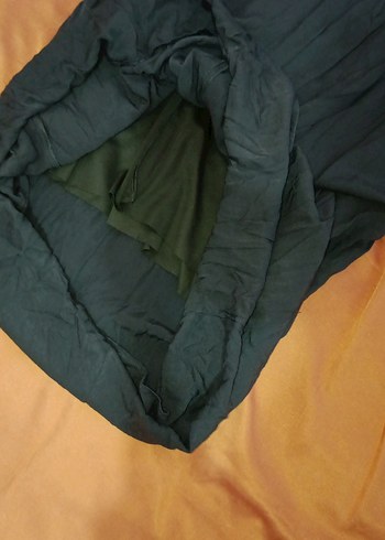 Uzun Koyu Yeşil Keten Elbise İÇİ ASTARLI S_M_L BEDEN - Görsel 5