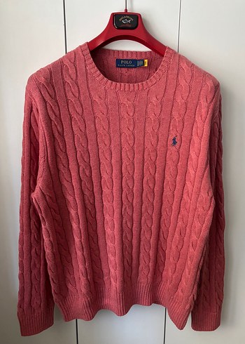 Polo Ralph Lauren Pembe Kalin Orgu Kazak