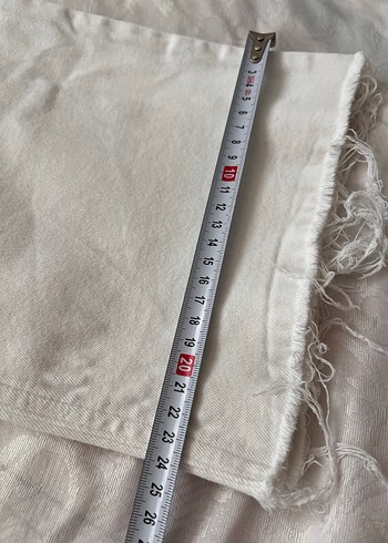 Kadın Beyaz Midi Bol Kesim Pantolon - Görsel 4