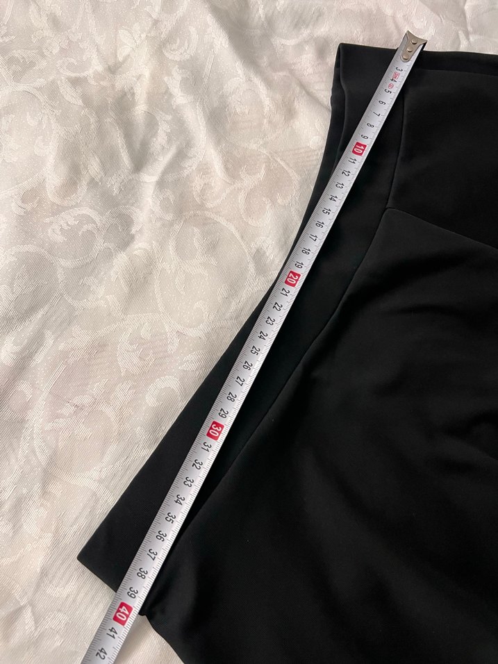 Siyah paraşüt kumaş etek - Görsel 3