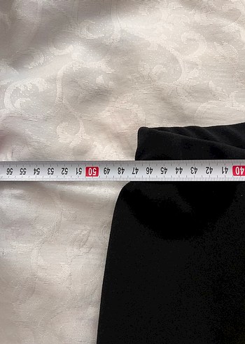 Siyah Kadın İspanyol Kesim Kumaş Pantolon - Görsel 5