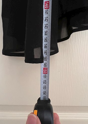 Uzun Siyah Kadın abiye - Görsel 8