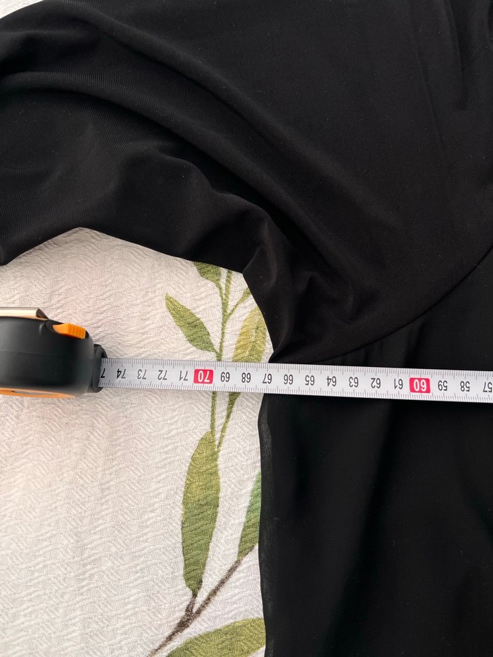 Uzun Siyah Kadın abiye - Görsel 5