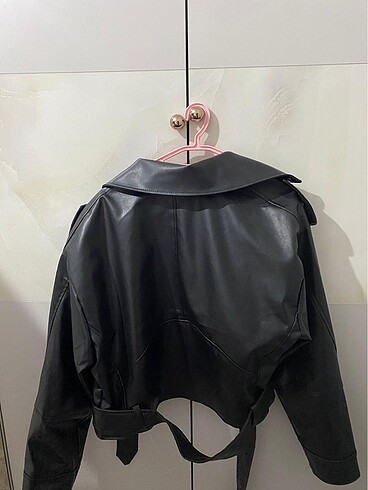 Kadın deri ceket - Görsel 5