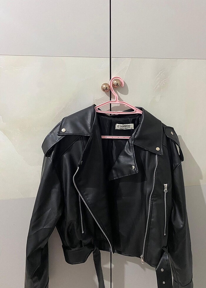 Kadın deri ceket - Görsel 2