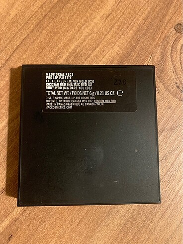 MAC Mac palette