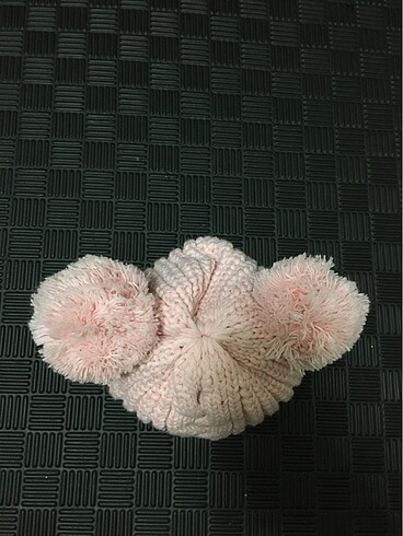 1-2 Yaş, 19 cm Beden pembe Renk Bebek bere