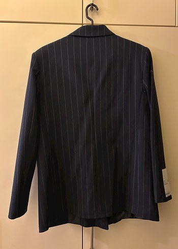 Lacivert Denim Kadın Blazer Ceket - Görsel 3