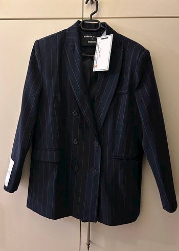 Lacivert Denim Kadın Blazer Ceket - Görsel 2