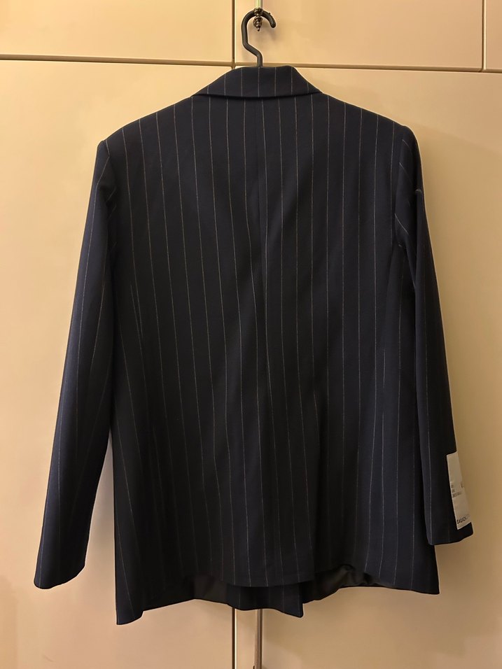 Lacivert Denim Kadın Blazer Ceket - Görsel 3